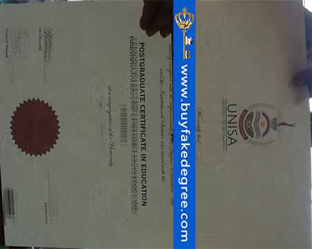 fake unisa degree with watermark