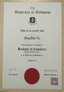 University of Melbourne degree certificate