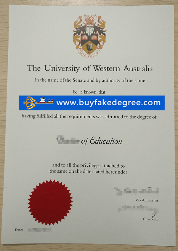 fake university of western australia diploma