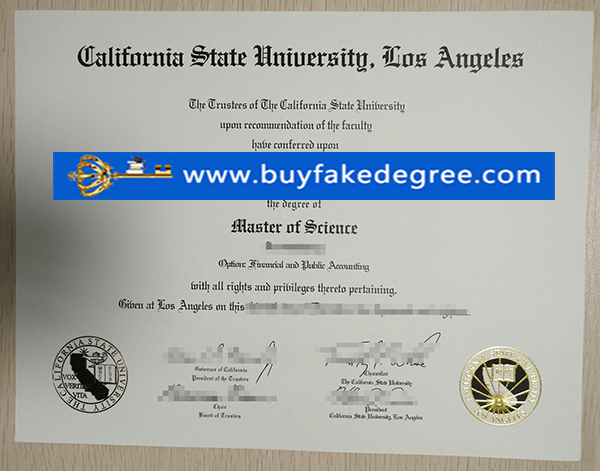 CSULA degree, CSULA diploma certificate