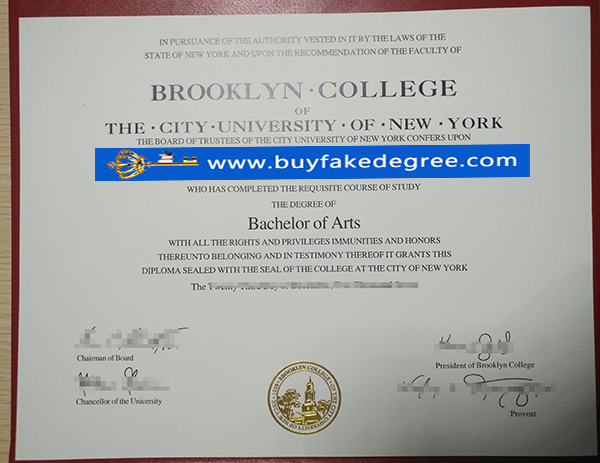 Brooklyn College of City University of New York degree