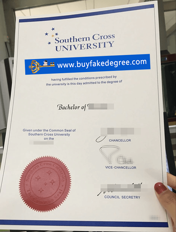 Southern Cross University degree buy fake degree diploma transcript certificate