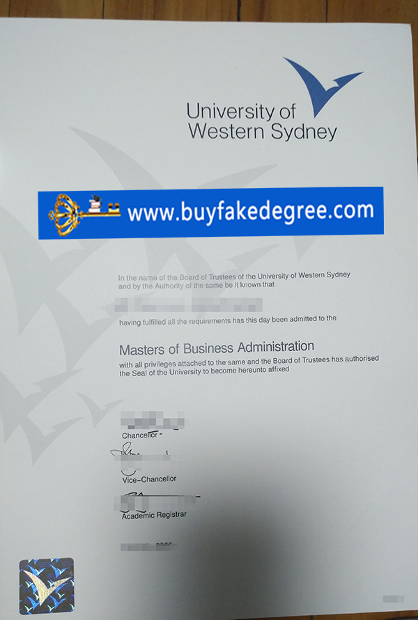 UWS degree buy fake University of Western Sydney Diploma