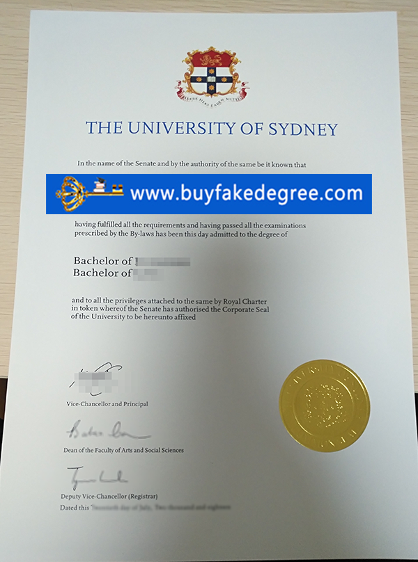 Fake Univeresity of Sydney degree 