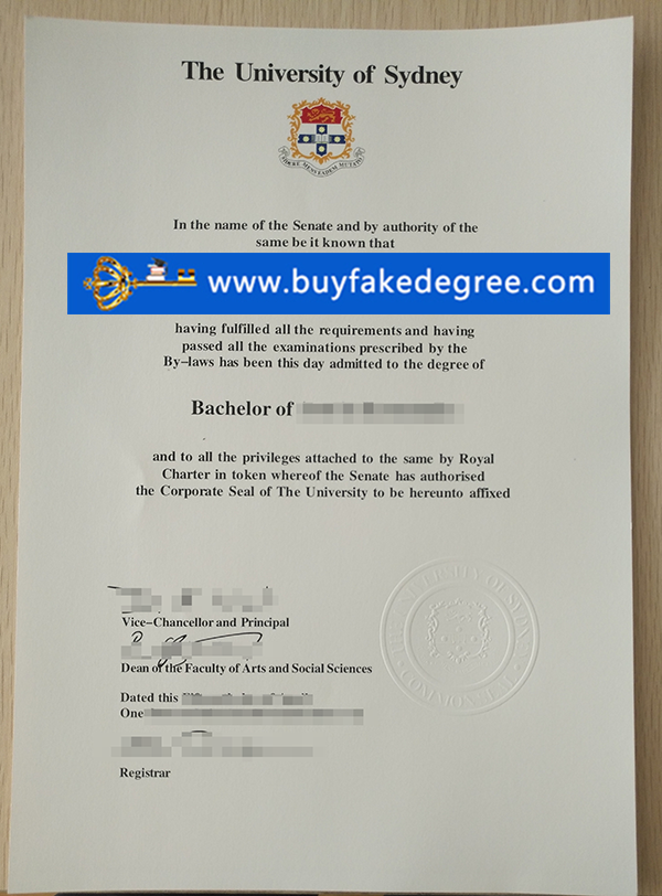 Order fake University of Sydney degree
