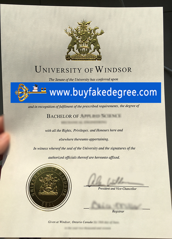 Fake University of Windsor degree
