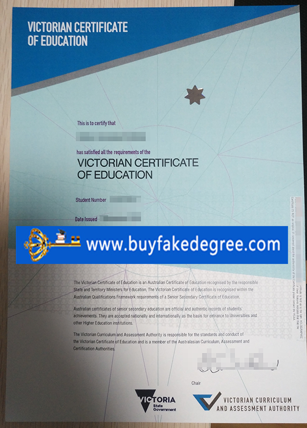 Victorian certificate of education buy fake diploma certificate