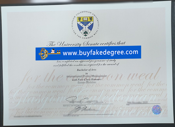 Buy Fake Glasgow Caledonian University degree