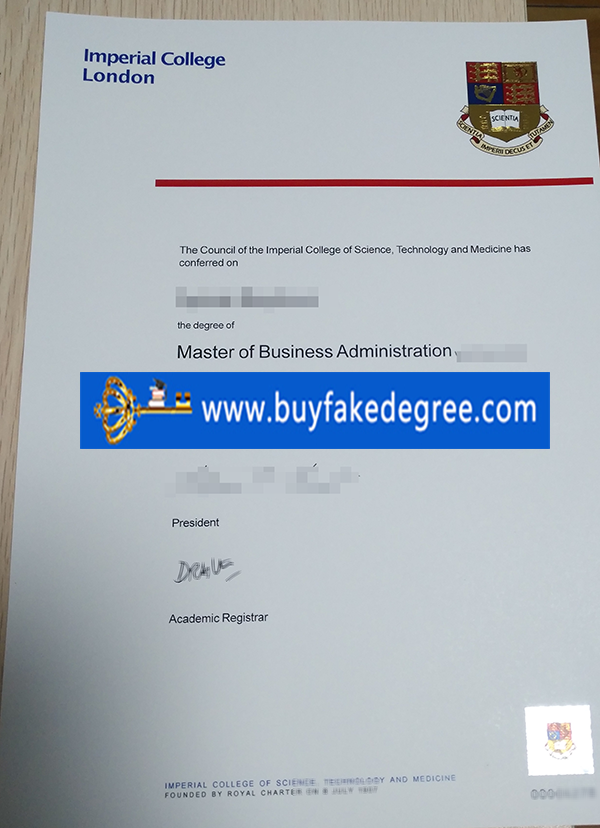 Buy Fake Imperial College London Degree Online