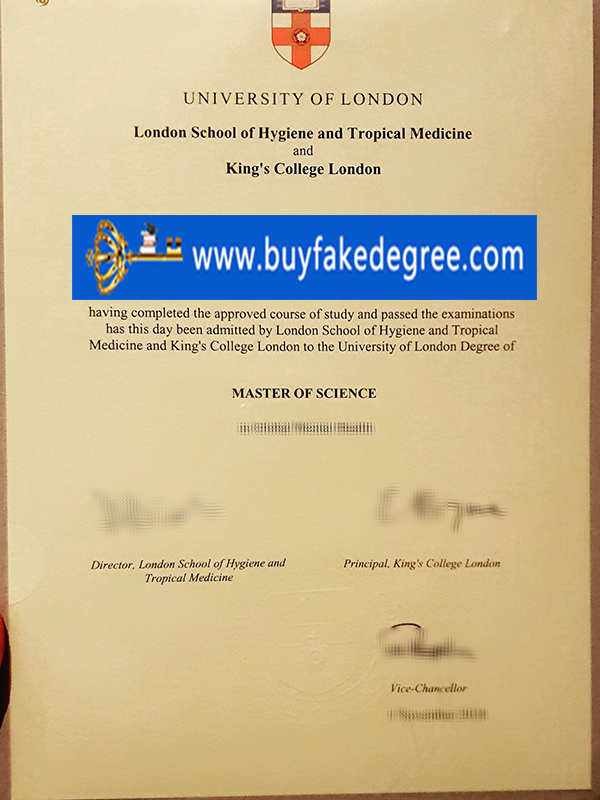 Fake University of london LSHTM KCL degree