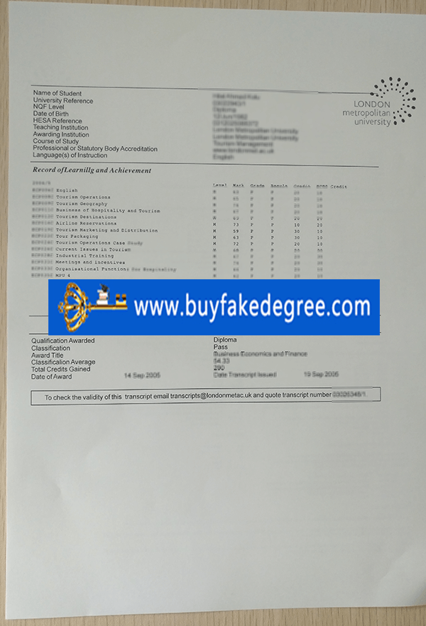 Buy Fake LMU Transcript 