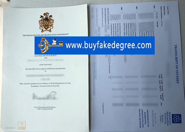 Buy Fake Manchester Matropolitan Univeresity Diploma and Transcript