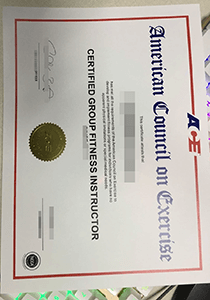 American Council on Exercise certificate, buy fake ACE diploma certificate