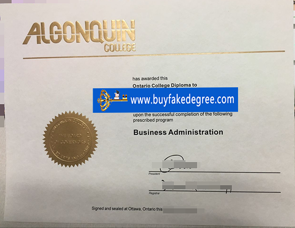 Algonquin College diploma, fake Algonquin college diploma certificate, buy fake Algonquin college diploma