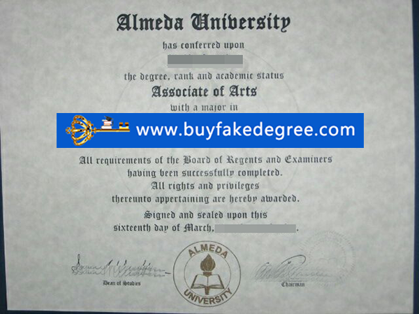 Almeda University diploma, fake Almeda University diploma, buy fake Almeda University degree, buy fake diploma