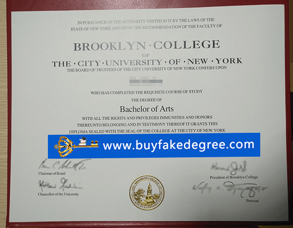 Fake degree of  brooklyn college city university of new yor, buy fake brooklyn college city university of new york diploma