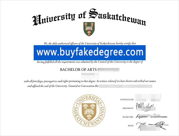 University of Saskatchewan diploma, buy fake diploma of University of Saskatchewan