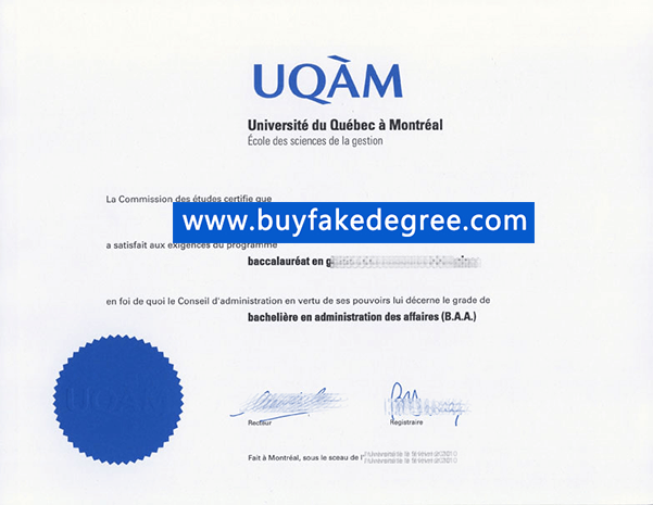 UQAM diploma, buy fake diploma of UQAM diploma, fake UQAM diploma certificate