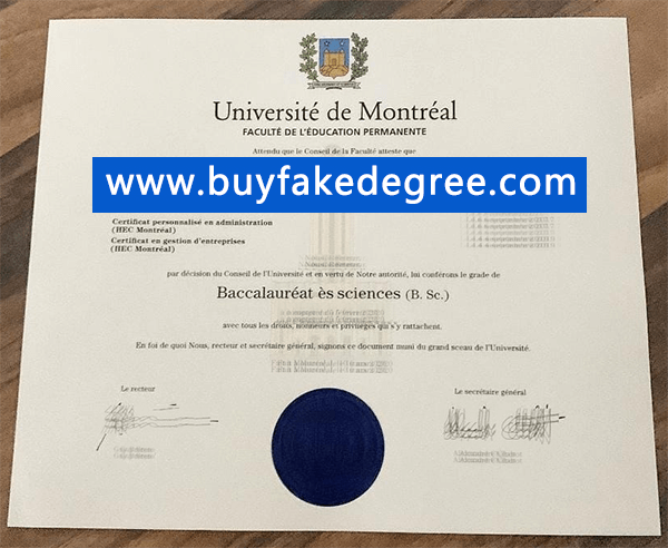 University of Montreal diploma, fake University of Montreal diploma, buy fake degree of University of Montreal