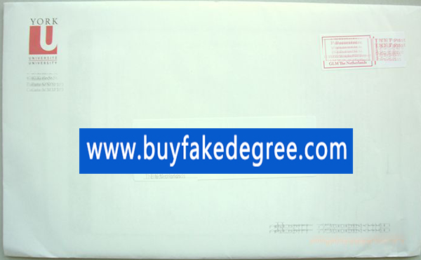 York University envelope, buy fake transcript envelope of York University