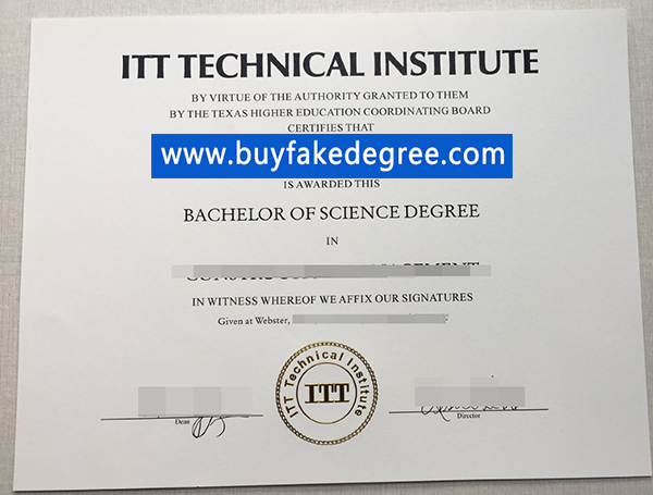 ITT Technical Institute diploma, buy fake ITT Technical Institute degree certificate