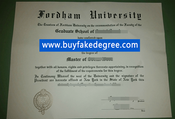 Fordham University diploma, buy fake degree of Fordham University