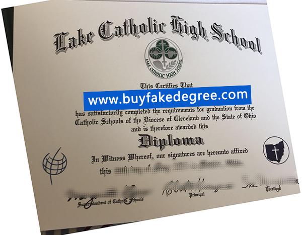 Lake Catholic High School diploma, buy fake Lake Catholic High School diploma