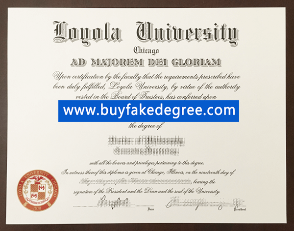 Loyola University diploma, buy fake degree of Loyola University