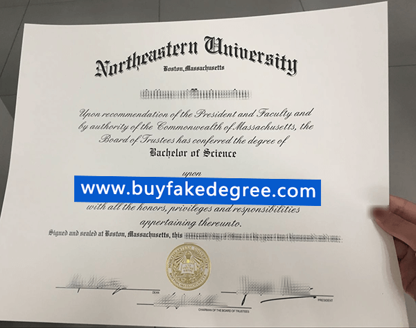 Northeastern University diploma