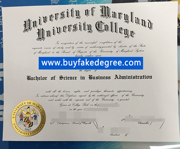 UMUC degree, buy fake University of Maryland University College degree
