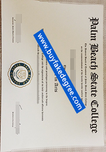 Palm Beach State College diploma certificate