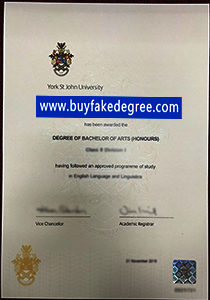 York St John University diploma