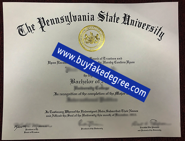 Pennsylvania State Univeresity degree
