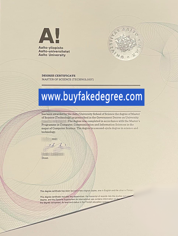 Aalto University fake diploma