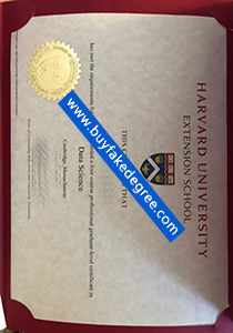 Harvard University extension school diploma certificate