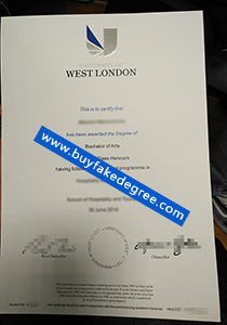 fake University of West London diploma