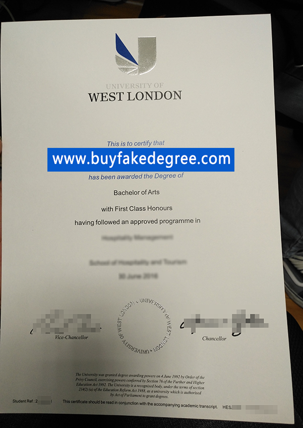 UWL degree, buy fake University of West London diploma