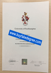University of Southampton diploma sample