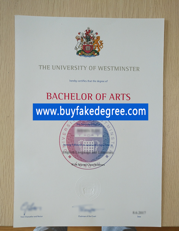 university of westminster degree