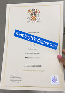 University of Winchester diploma
