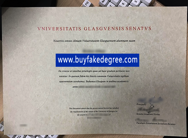 University of Glasgow diploma, buy fake degree of University of Glasgow