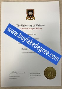 fake University of Waikato degree certificate