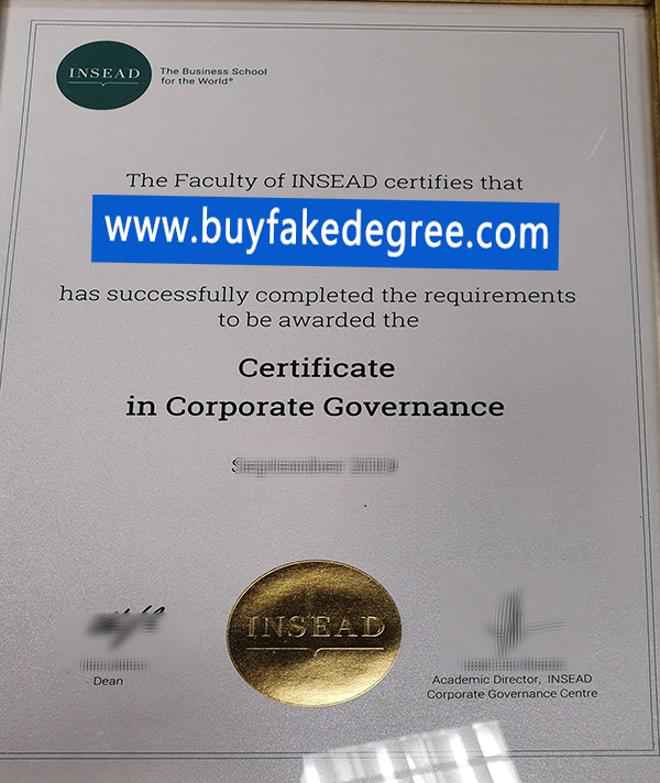 Fake INSEAD diploma certificate, buy fake INSEAD degree certificate