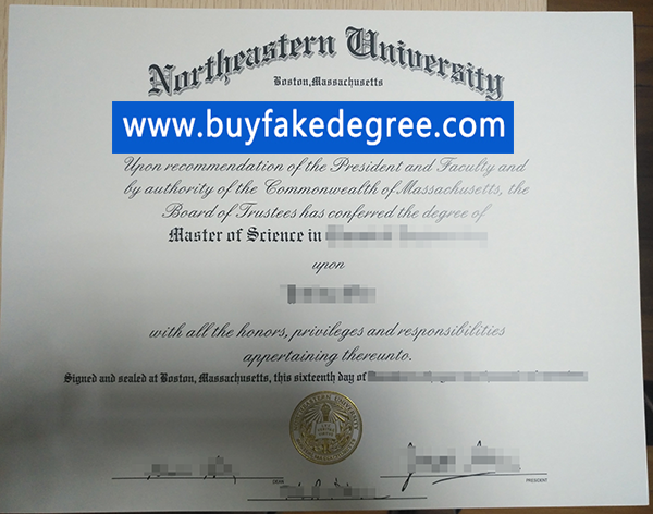 NEU degree buy fake Northeastern University diploma