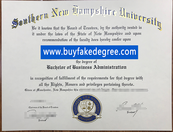 Southern New Hampshire University degree buy fake SNHU diploma