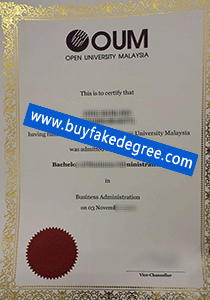 Open University Malaysia Degree, fake OUM diploma