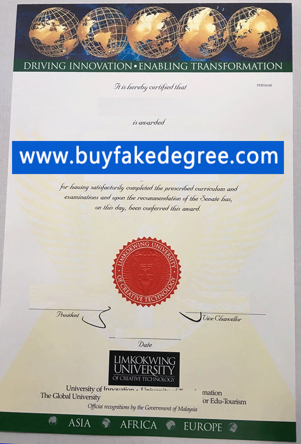 Buy Fake Limkokwing University Degree, Limkokwing University diploma