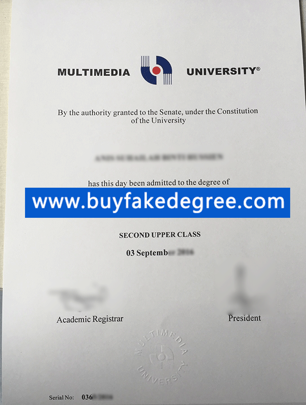 Multimedia University Degree, fake Multimedia University Degree, buy fake MMU diploma