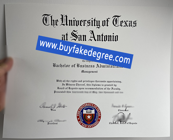 UTSA diploma sample buy University of Texas at San Antonio fake degree