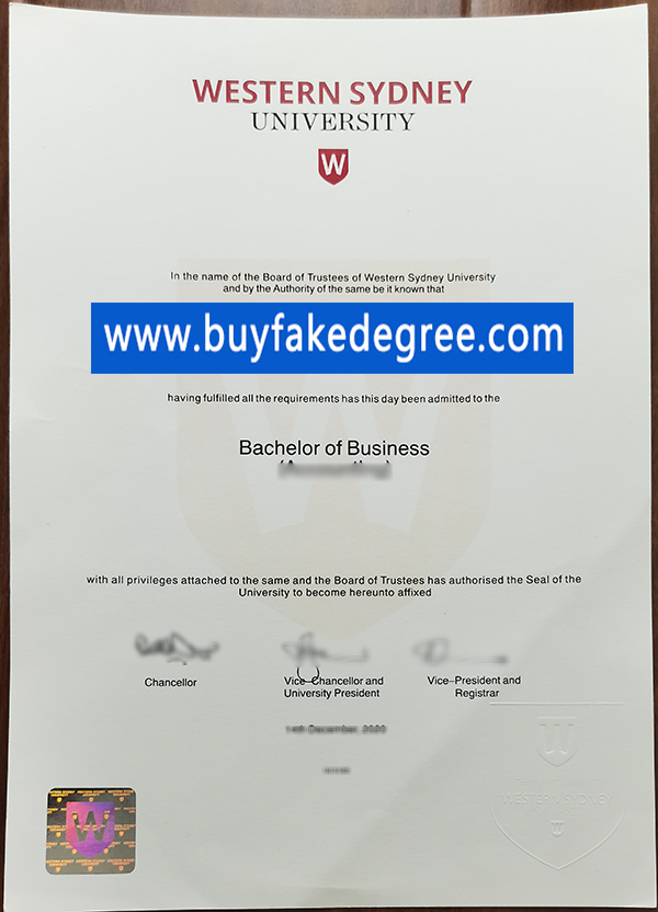 Western Sydney University degree buy WSU fake diploma 